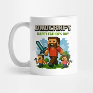 Funny DadCraft  | Minecraft Inspired Father’s Day Gift for Gamer Dads Mug